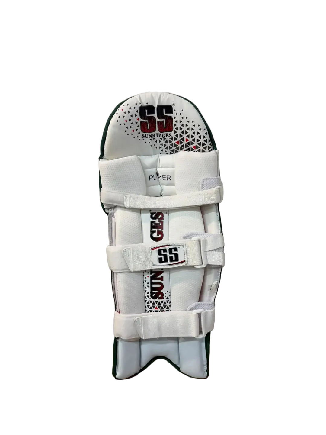 SS Players Cricket Batting Leg Guard Pads Green Size @ Back View
