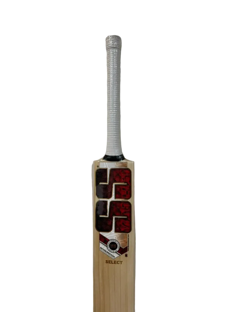 SS Players Reserve Select English Willow Cricket Bat Size SH @ Face View