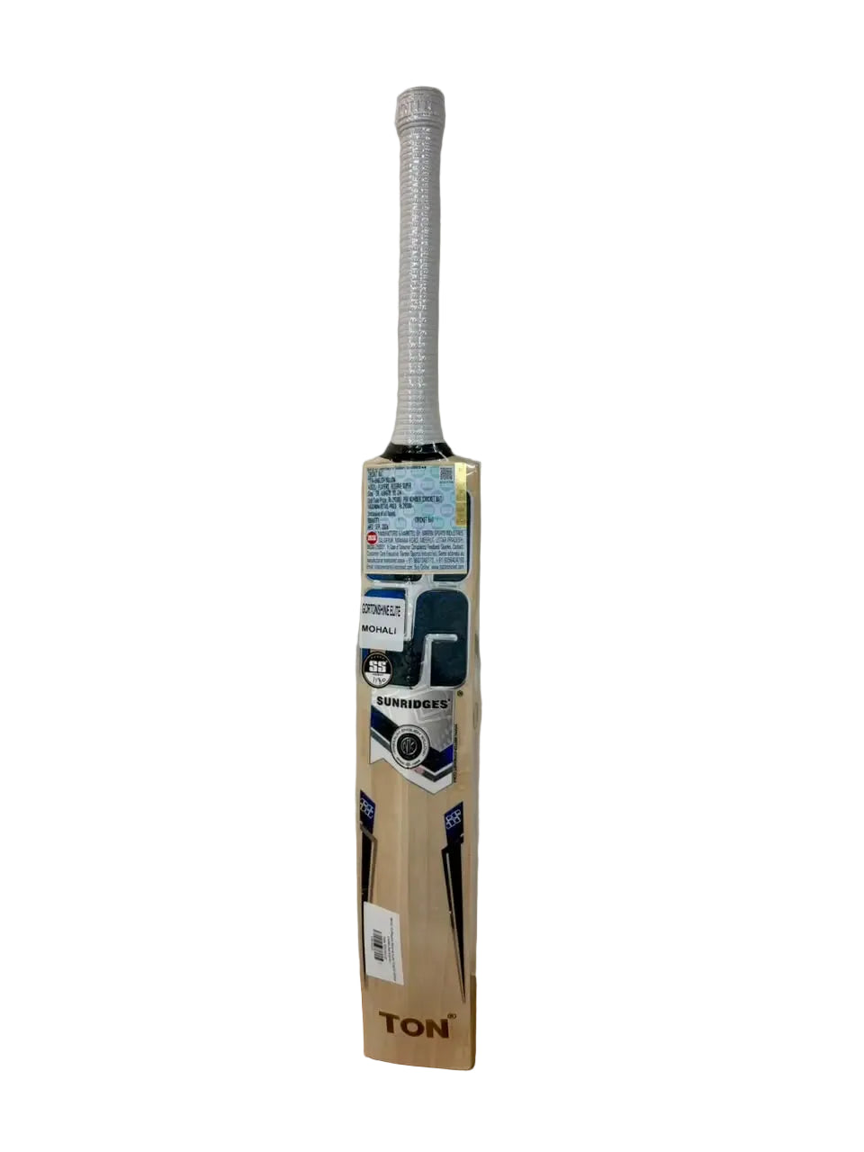 SS Players Reserve Super English Willow Cricket Bat Size SH @ Back View