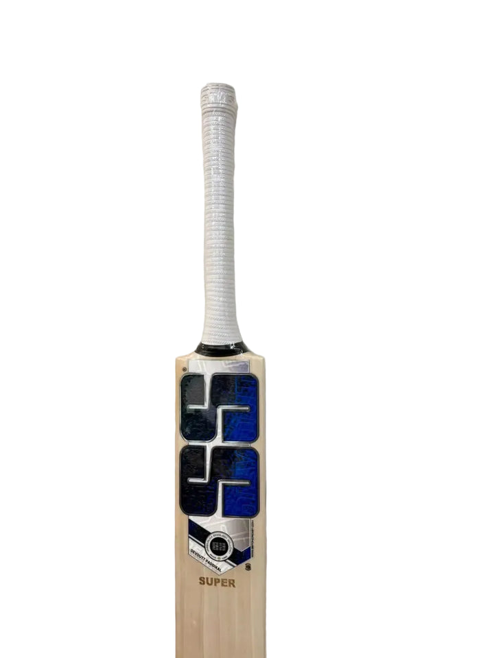 SS Players Reserve Super English Willow Cricket Bat Size SH @ Face View