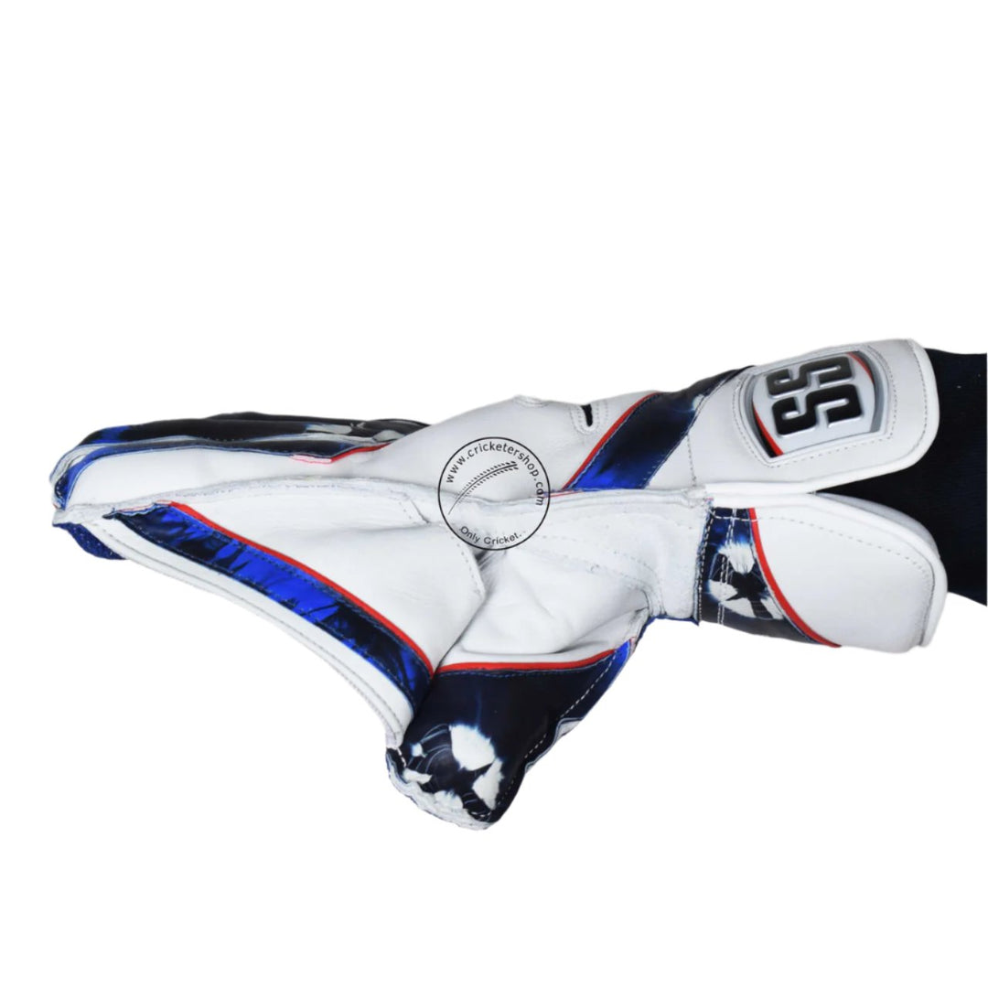 SS Players Series Cricket Wicket Keeping Gloves Mens Size @ Side View