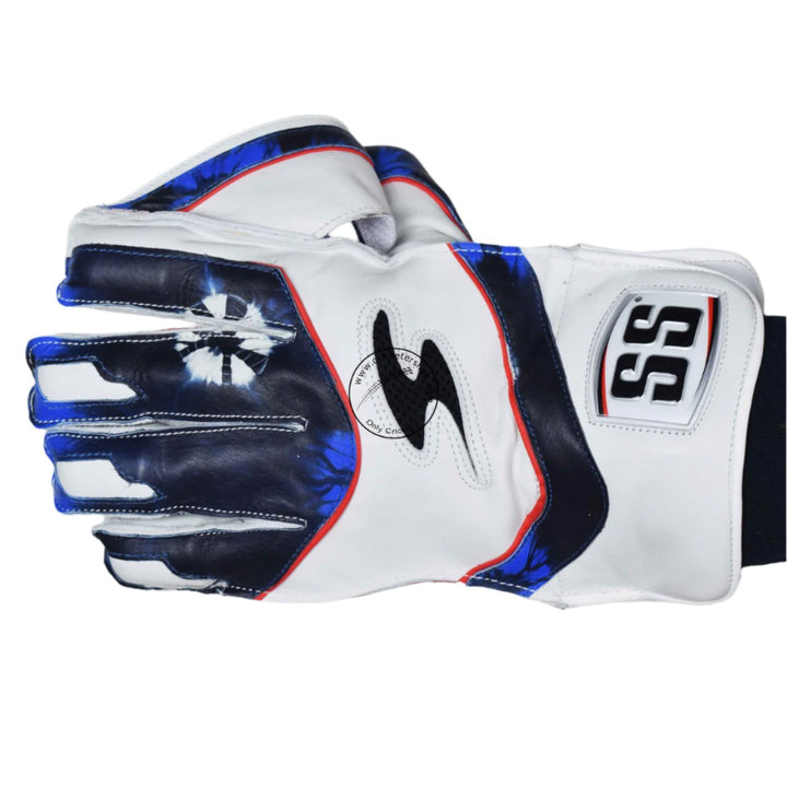 SS Players Series Cricket Wicket Keeping Gloves Mens Size @ Left Back View