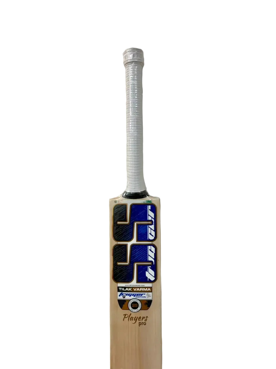 SS Players Tilak Verma Pro English Willow Cricket Bat Size SH @ Face View