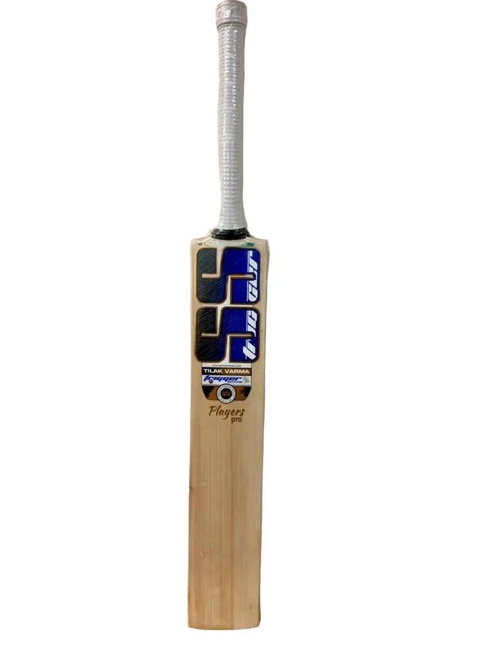 SS Players Tilak Verma Pro English Willow Cricket Bat Size SH @ Front View