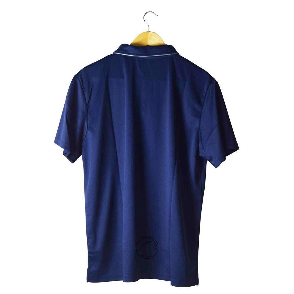 SS Pro Polo Cricket Shirt Half Sleeves Royal Blue @ Back View