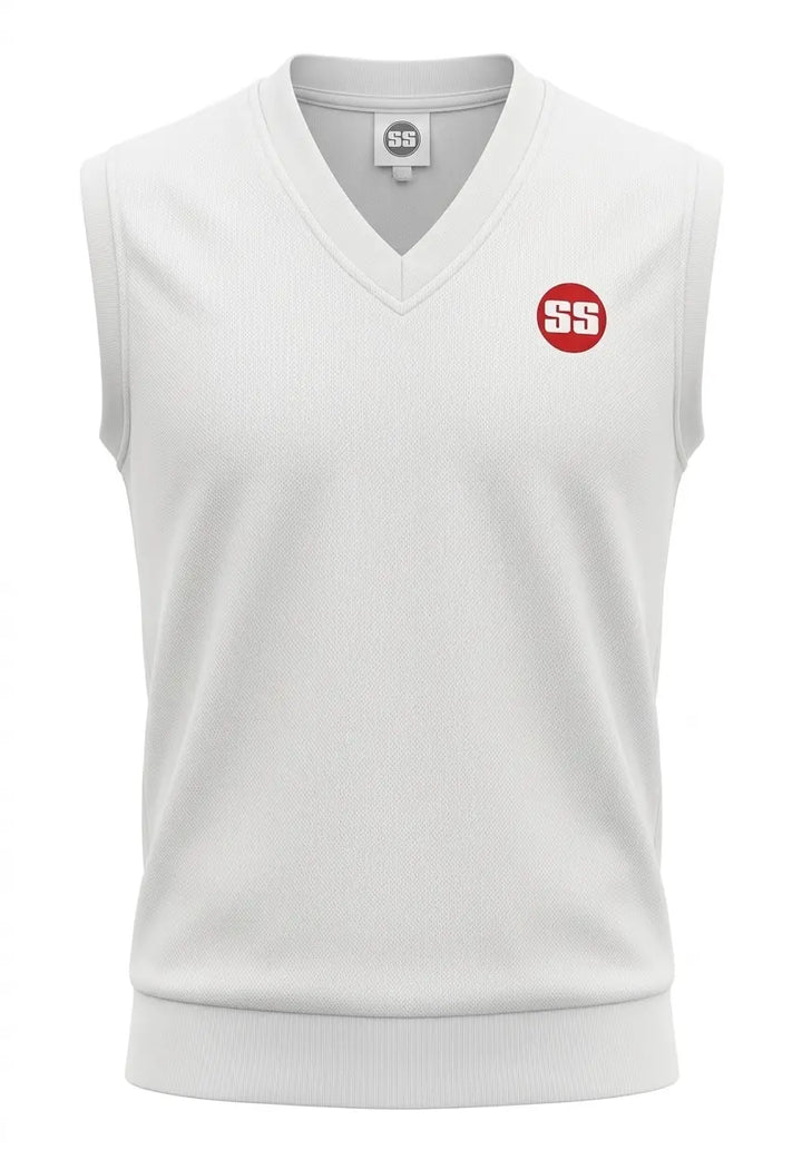 SS Professional Cricket V Shape Sweater Half Sleeves2front view