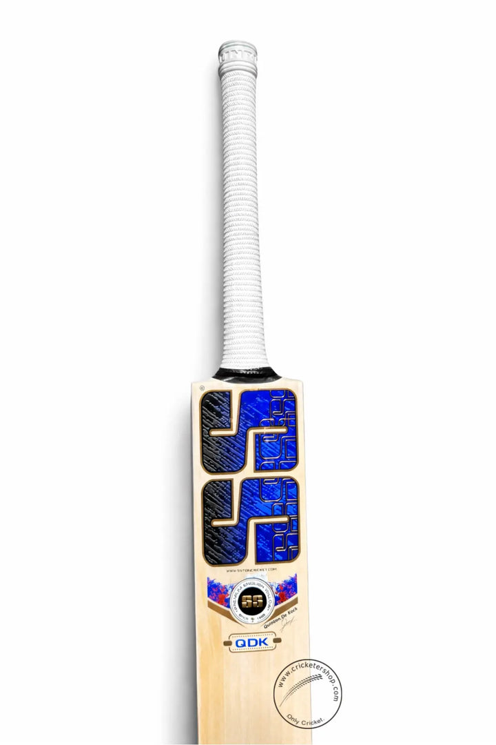 SS Quinton De Kock Player English Willow Cricket Bat Size SH @ Face View 