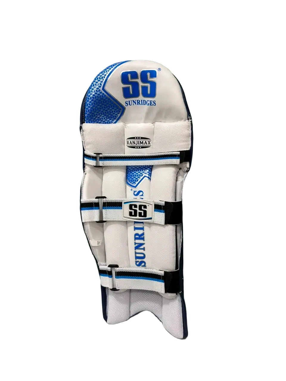 SS Ranjimax Cricket Batting Leg Guard Navy Blue Pads@front view2