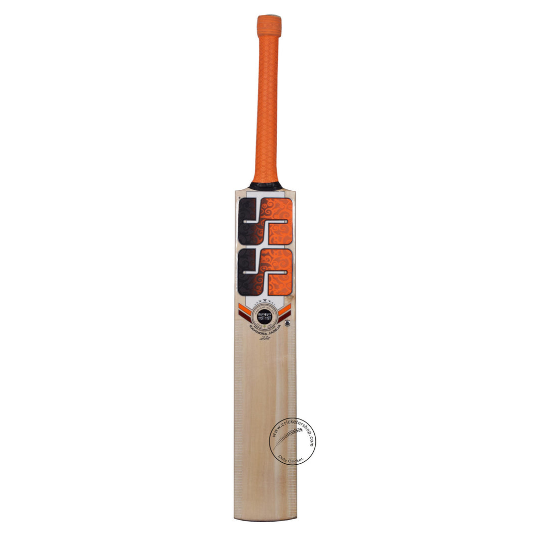 SS Ravindra Jadeja English Willow Cricket Bat Size @ Front View