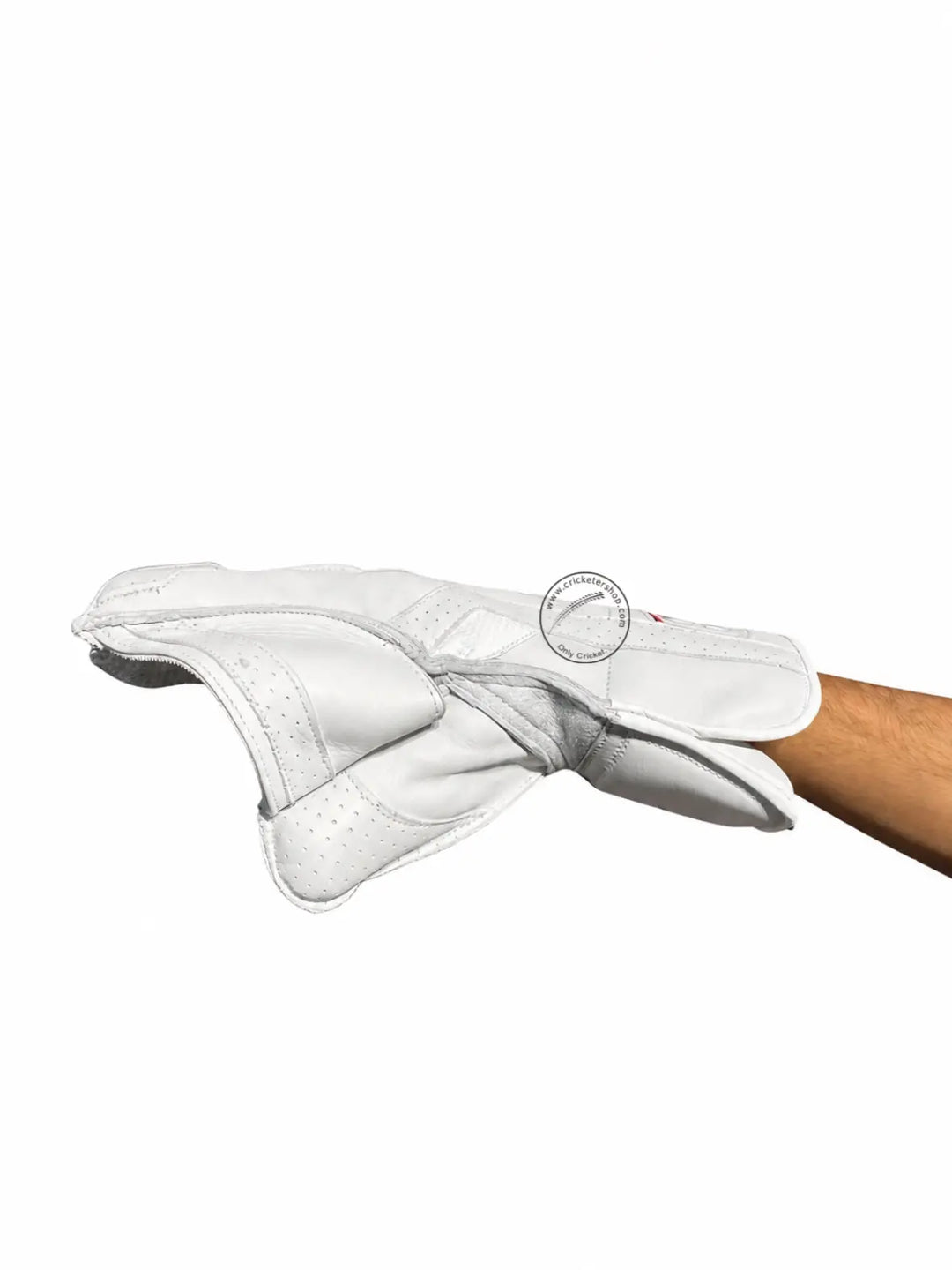 SS Reserve Edition White Cricket Wicket Keeping Gloves Size @ Side View