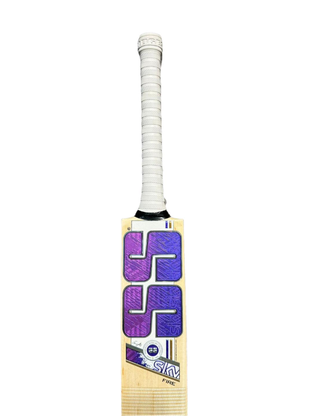 SS SKY Fire English Willow Cricket Bat Size@front view 6