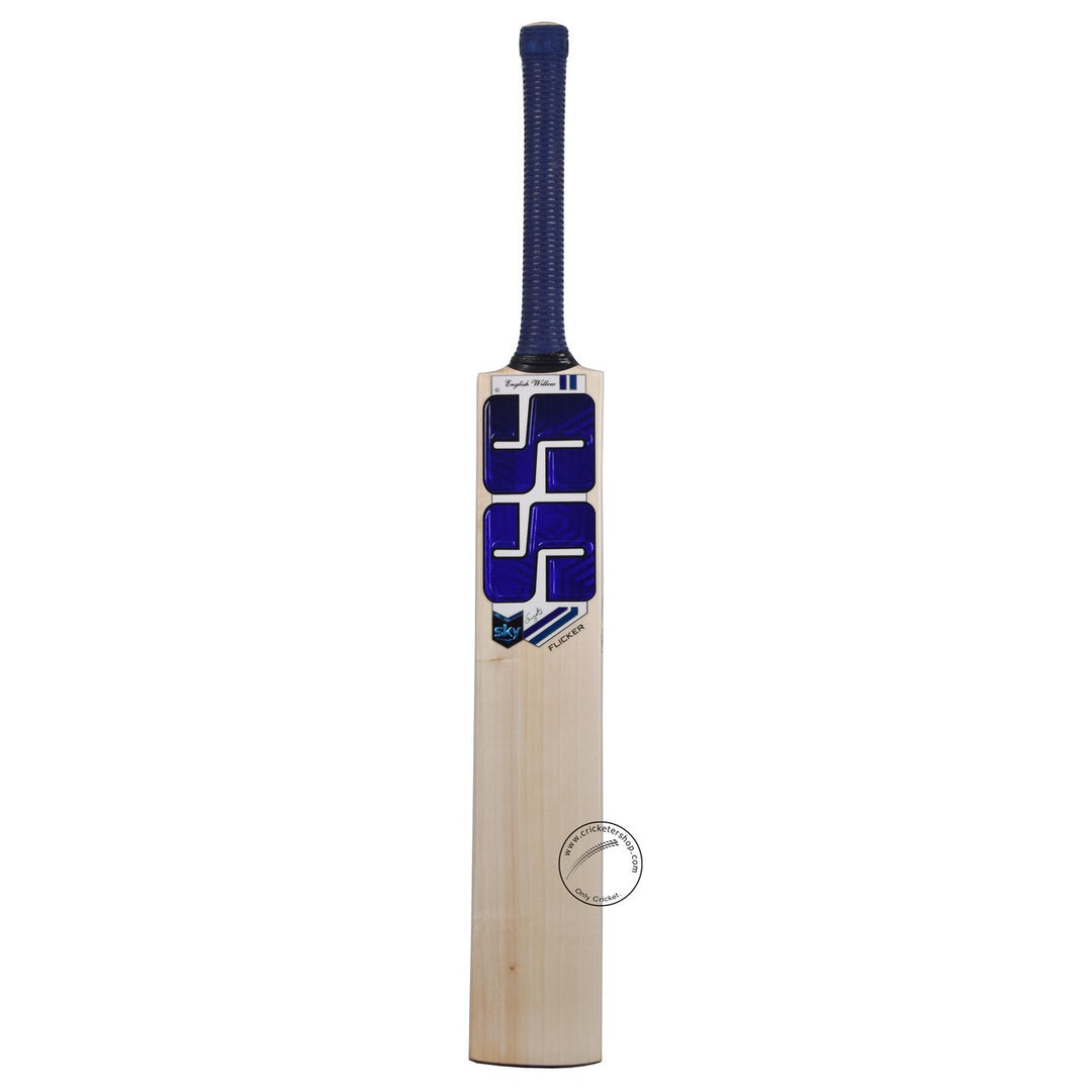 SS SKY Flicker English Willow Cricket Bat Size 6 @ Front View