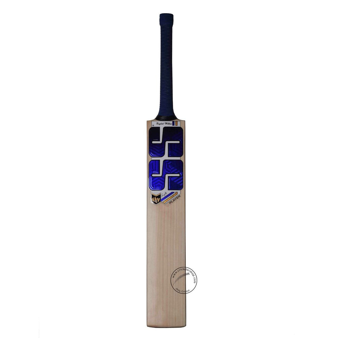 SS SKY Player English Willow Cricket Bat Size SH @ Front View