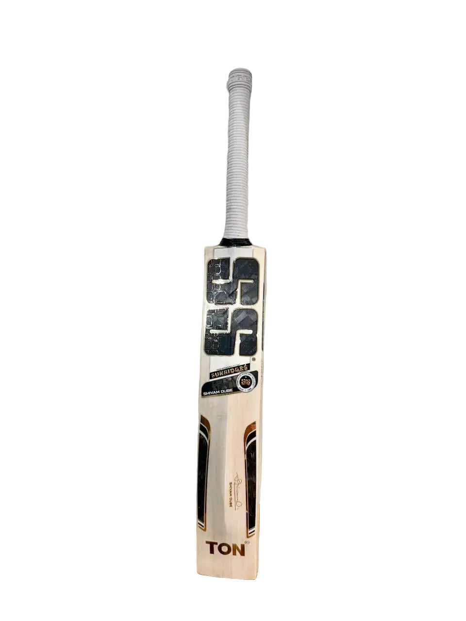 SS Shivam Dube Player Pro English Willow Cricket Bat Size SH @ Back View