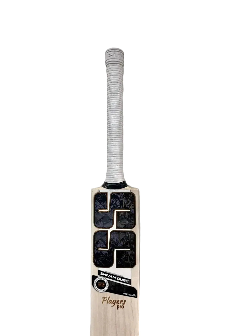 SS Shivam Dube Player Pro English Willow Cricket Bat Size SH @ Face View