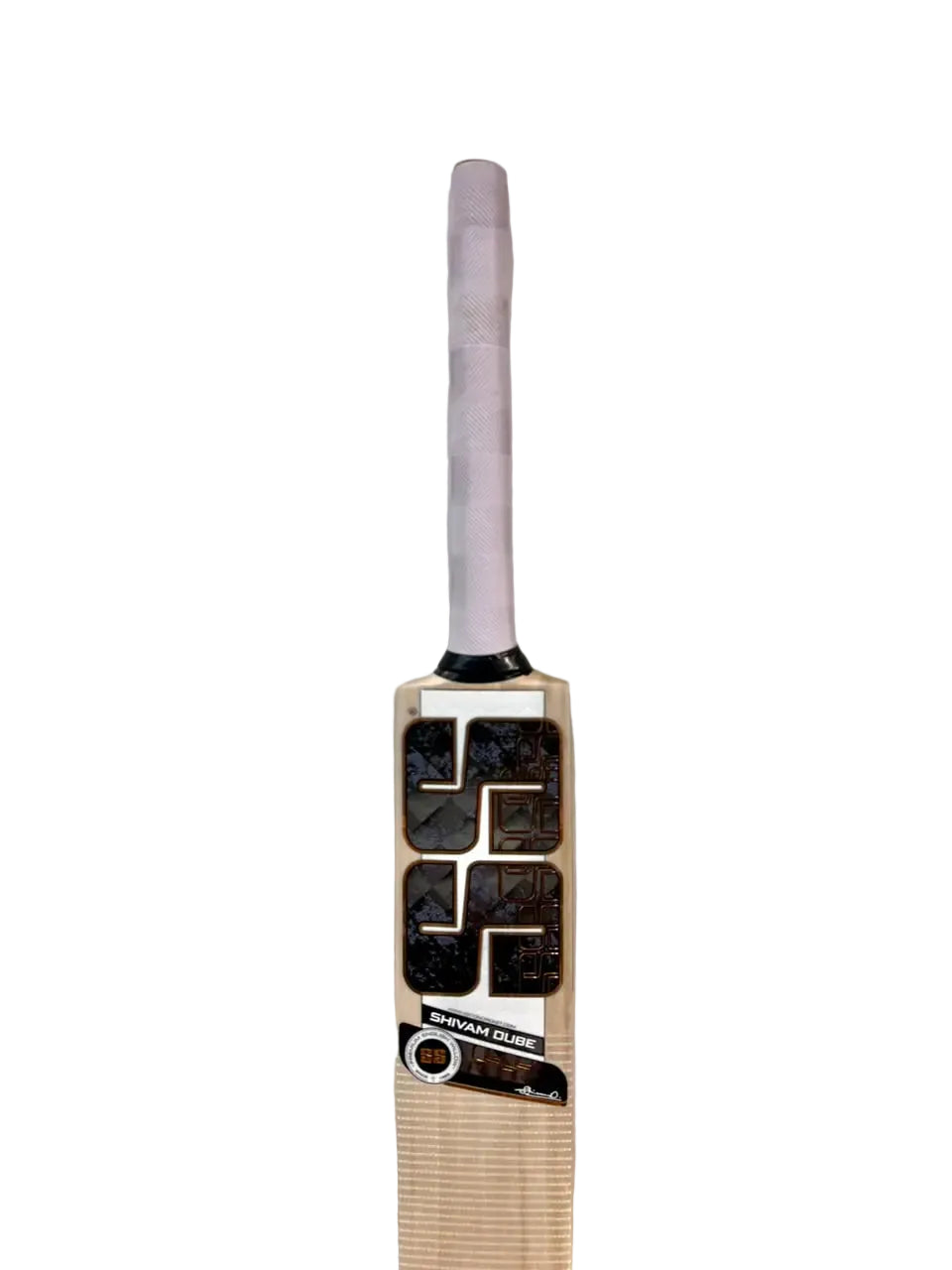 SS Shivam Dube With Fiber Tap English Willow Cricket Bat Size 5 @ Face View