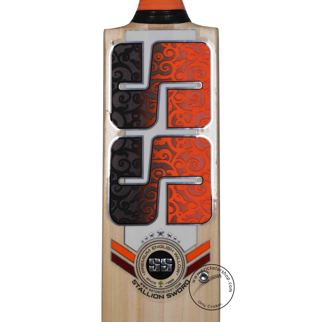 SS Stallion Sword English Willow Cricket Bat Size @ Face View