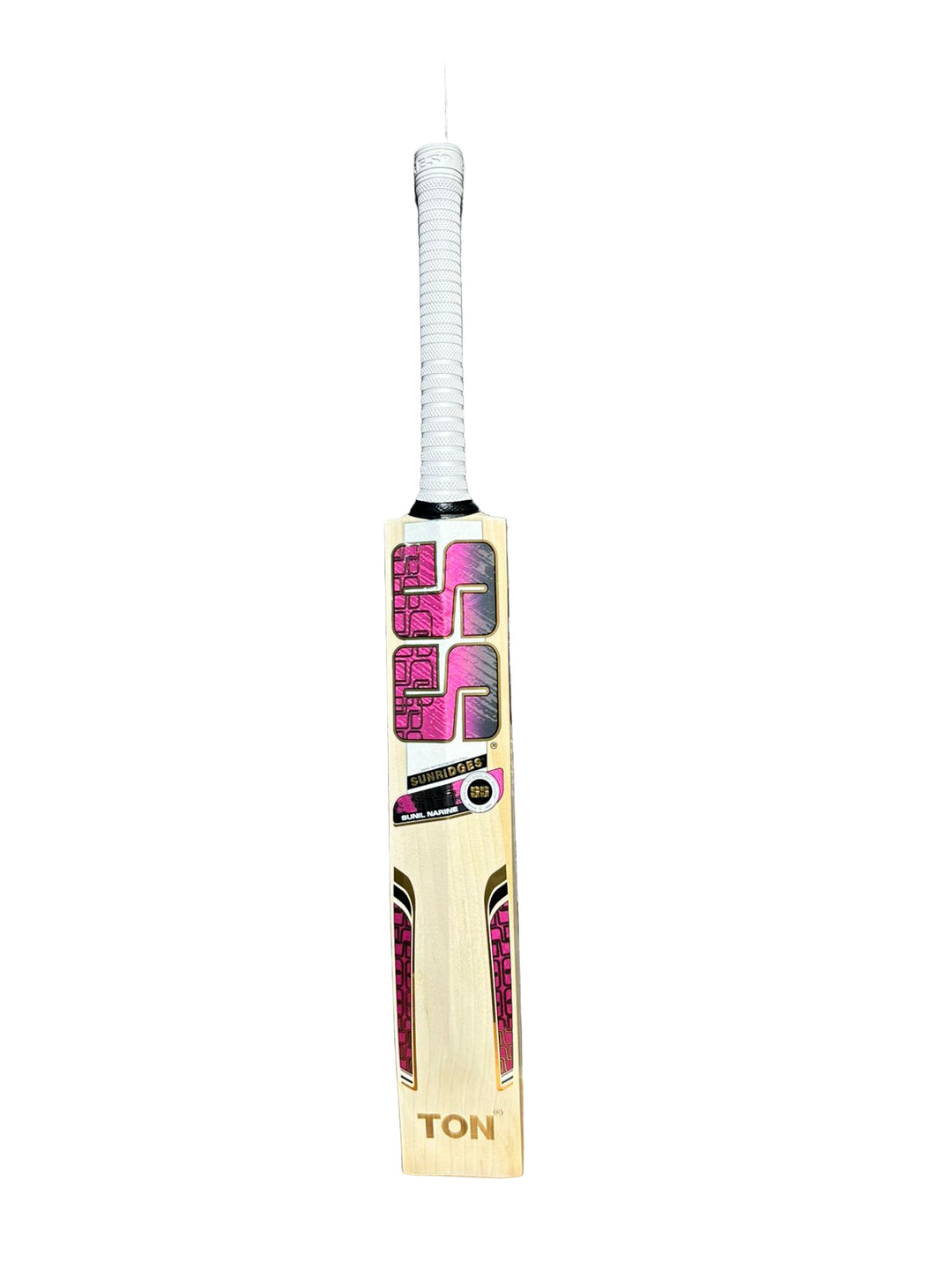 SS Sunil Narine Player Pro English Willow Cricket Bat Size SH @ Back View 