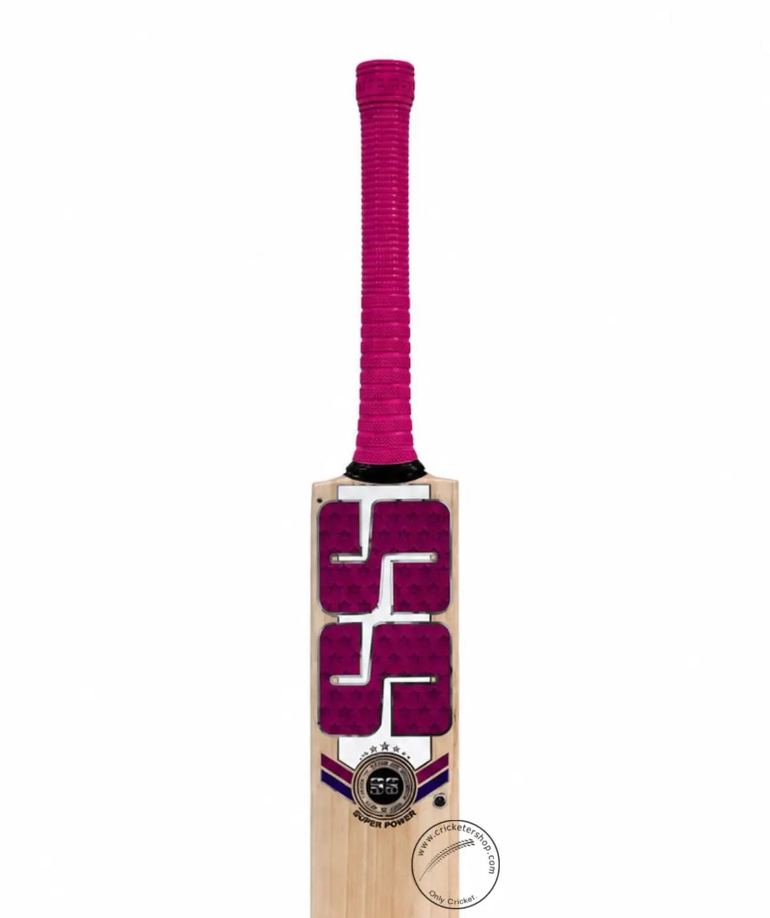 SS Super Power English Willow Cricket Bat Size SH @ Face View