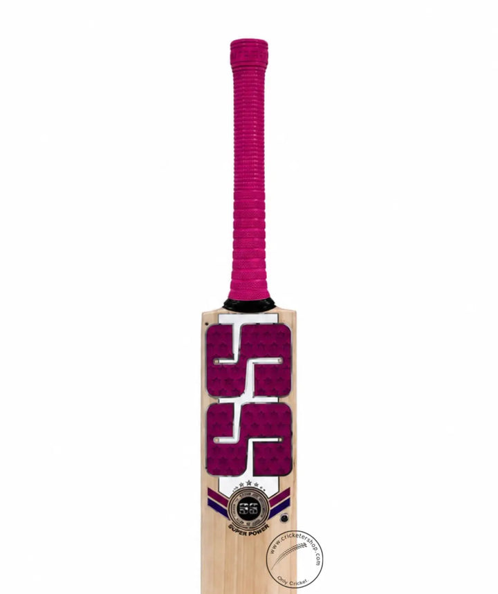 SS Super Power English Willow Cricket Bat Size SH @ Face View