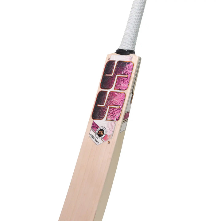 SS Super Power English Willow Cricket Bat Size SH @ Face View 1