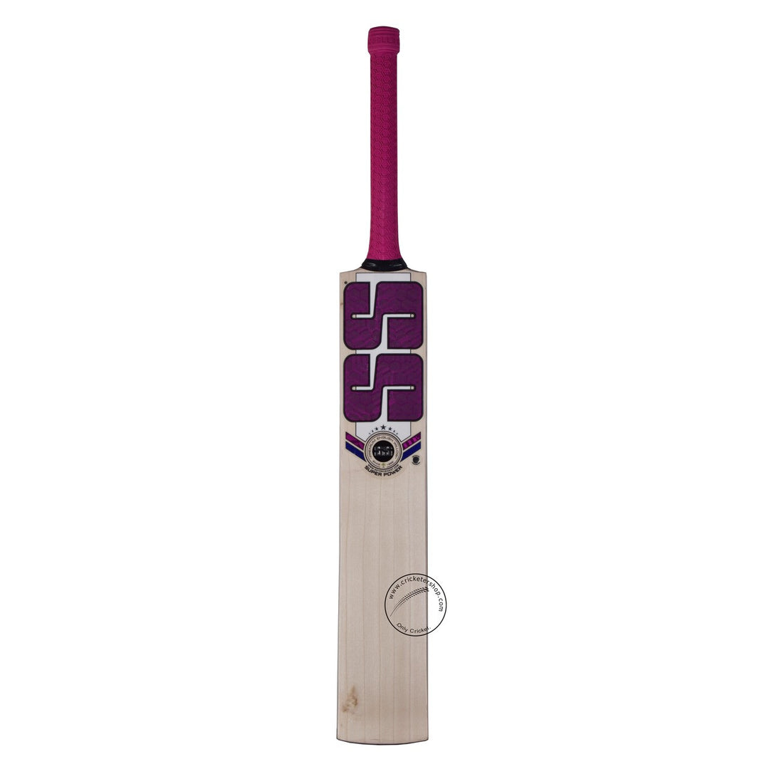 SS Super Power English Willow Cricket Bat Size SH @ Front View