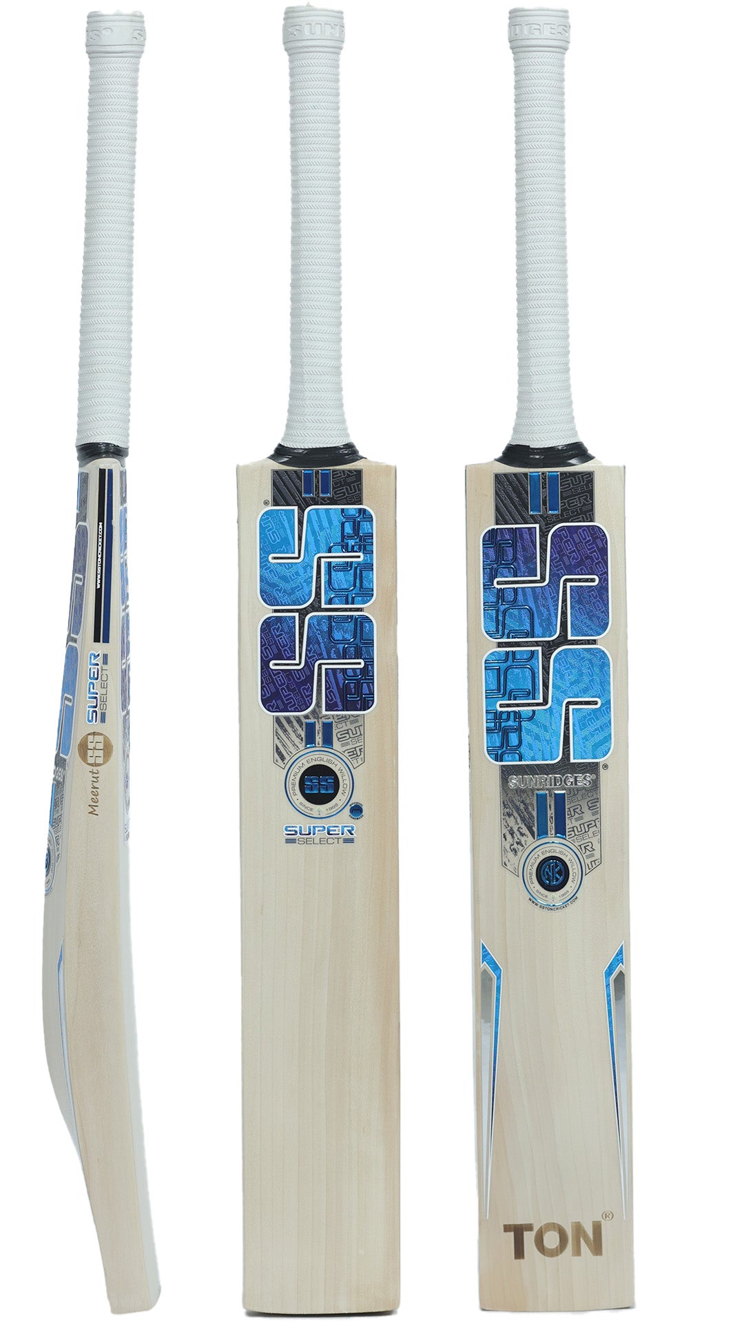 SS Super Select English Willow Cricket Bat Size SH@front view2