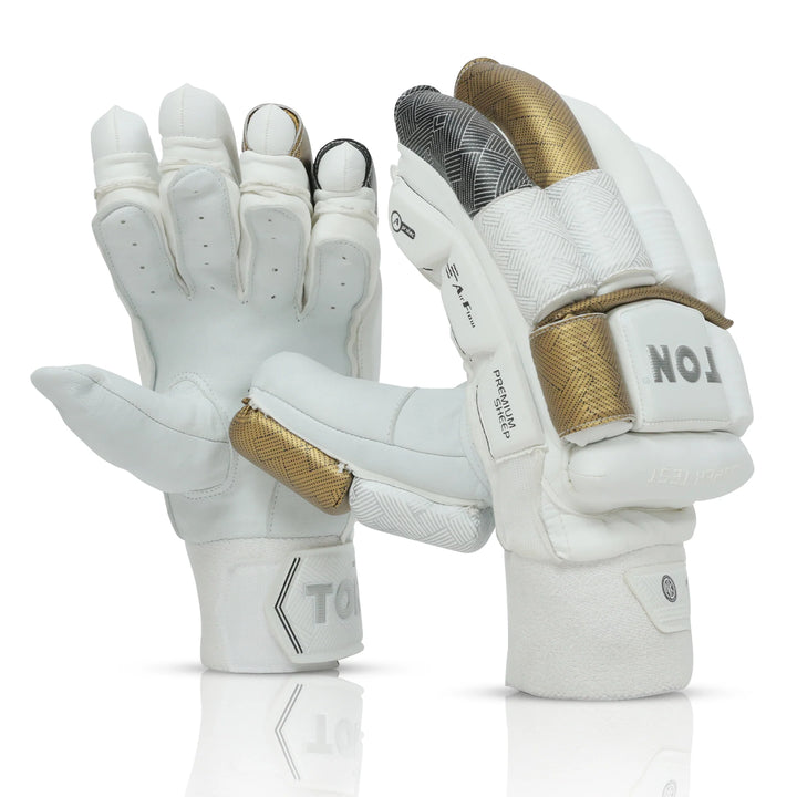 SS Super Test White New Cricket Batting Gloves @ Composite View
