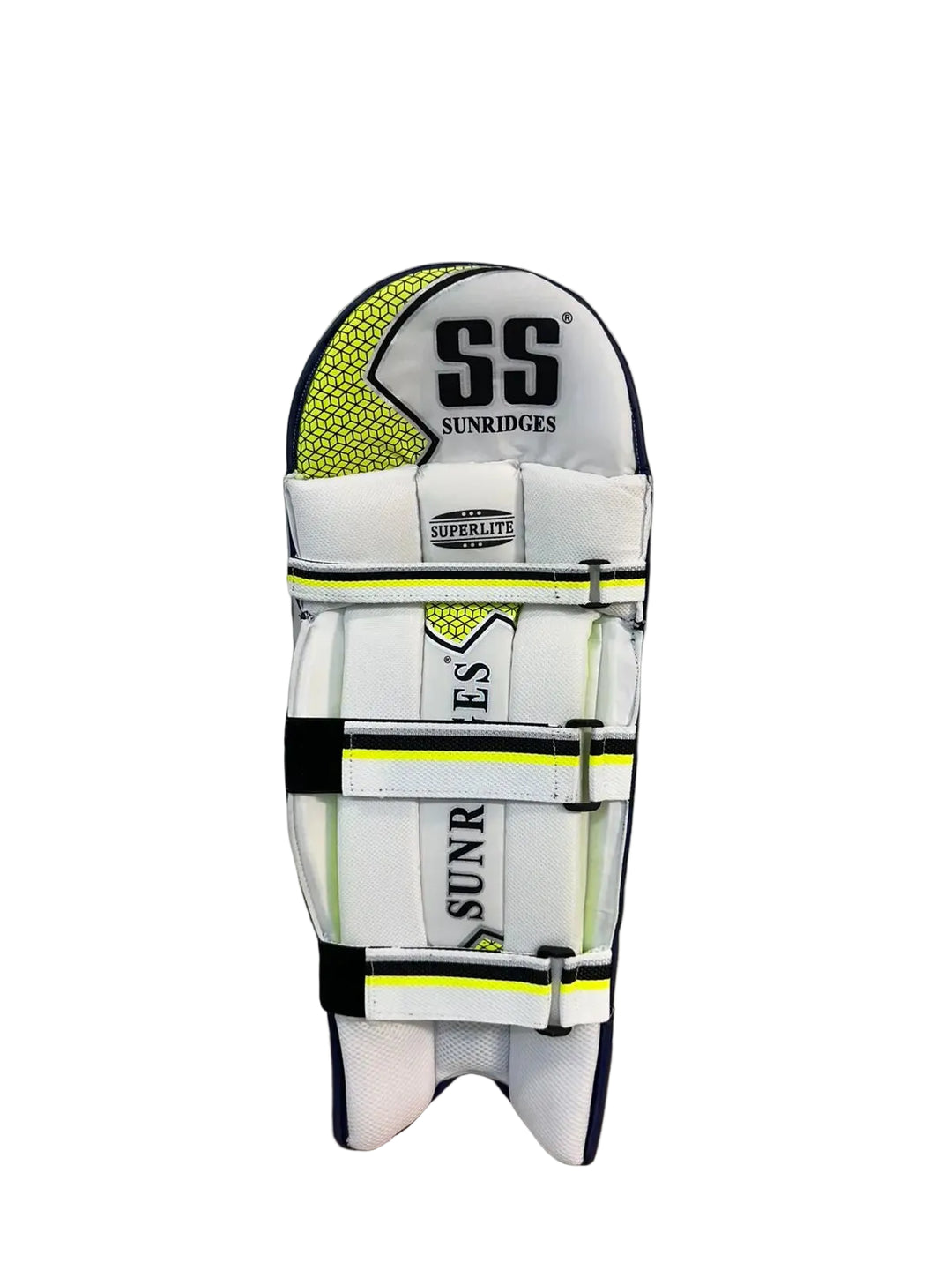 SS Super lite Navy Blue Cricket Batting Leg Guard Pads Youth Size @ Back View