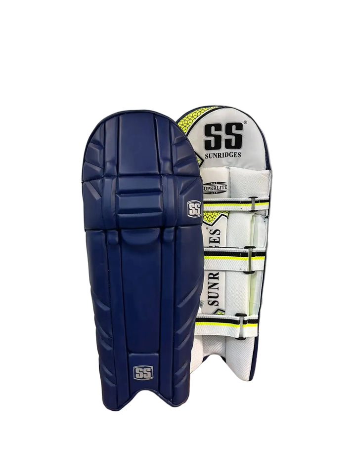 SS Super lite Navy Blue Cricket Batting Leg Guard Pads Youth Size @ Composite View