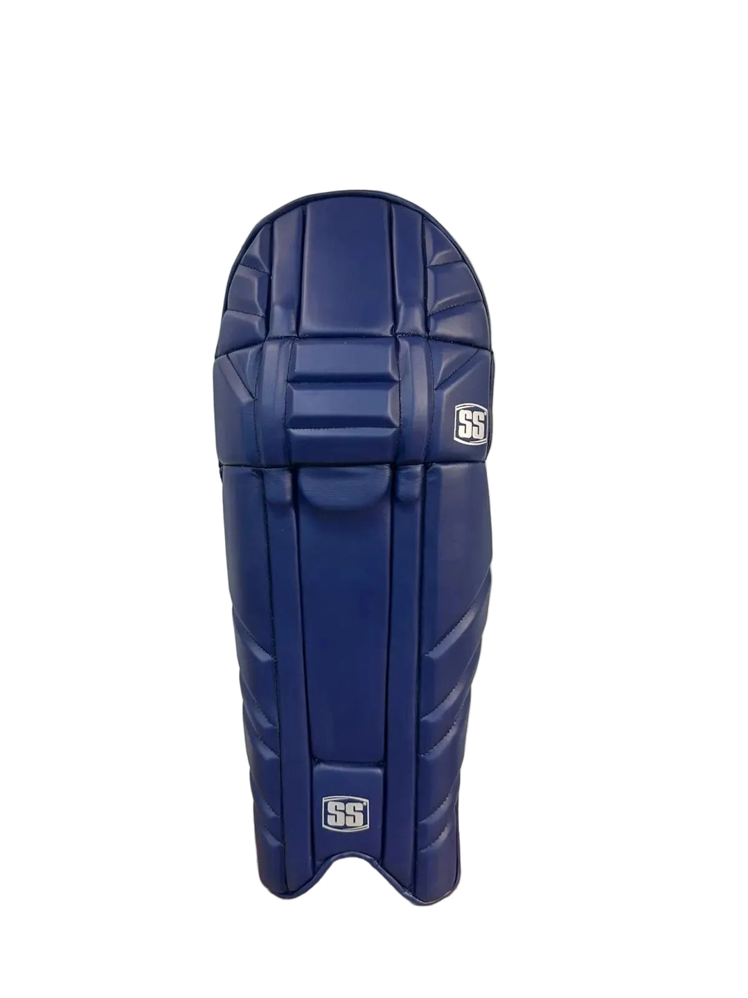 SS Super lite Navy Blue Cricket Batting Leg Guard Pads Youth Size @ Front View