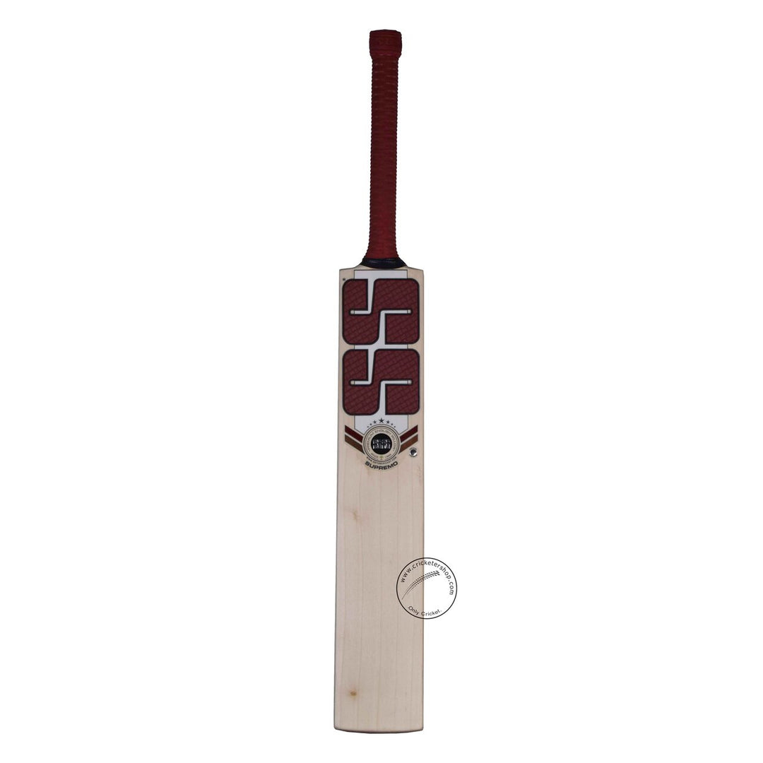 SS Supremo English Willow Cricket Bat Size SH @ Front View