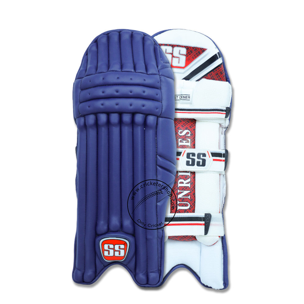 SS Test Opener Navy Blue Coloured Cricket Batting Leg Guard Pads Youth Size @ Composite View