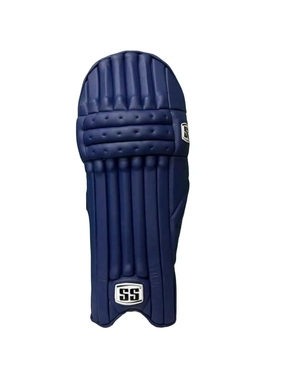 SS Test Player Navy Blue Cricket Batting Leg Guard Pads@front view1