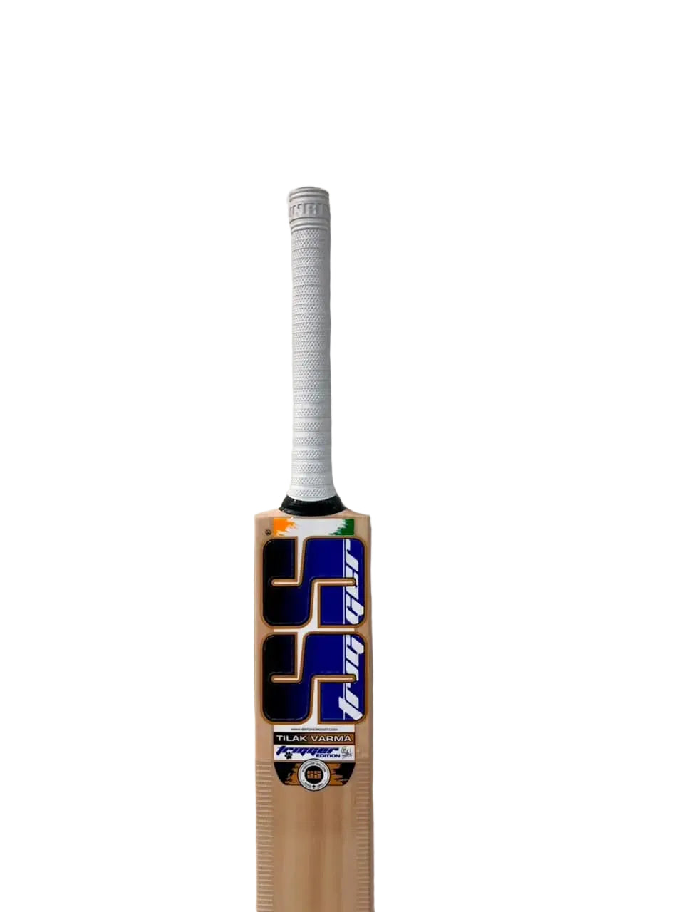 SS Tilak Verma With Fiber English Willow Cricket Bat Size 5 @ Face View