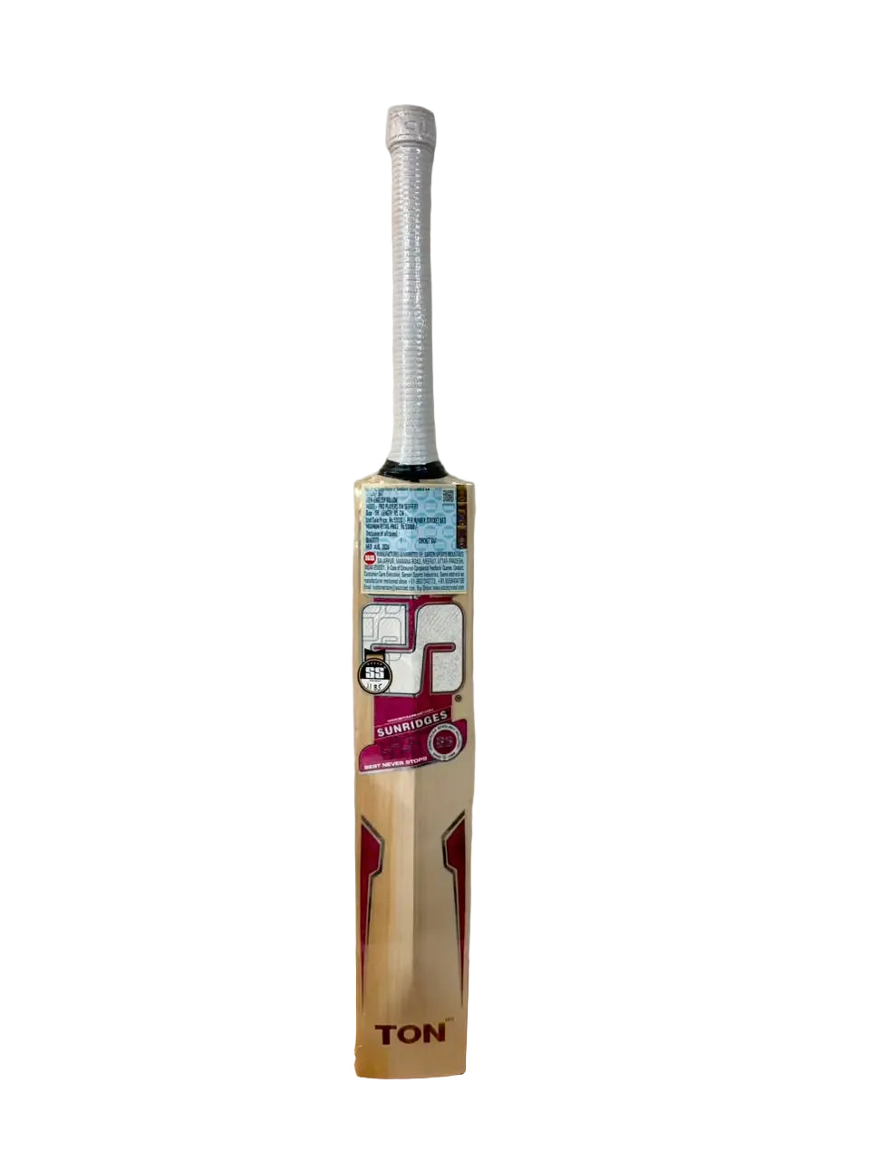 SS Tim Seifert English Willow Cricket Bat Size SH @ Back View