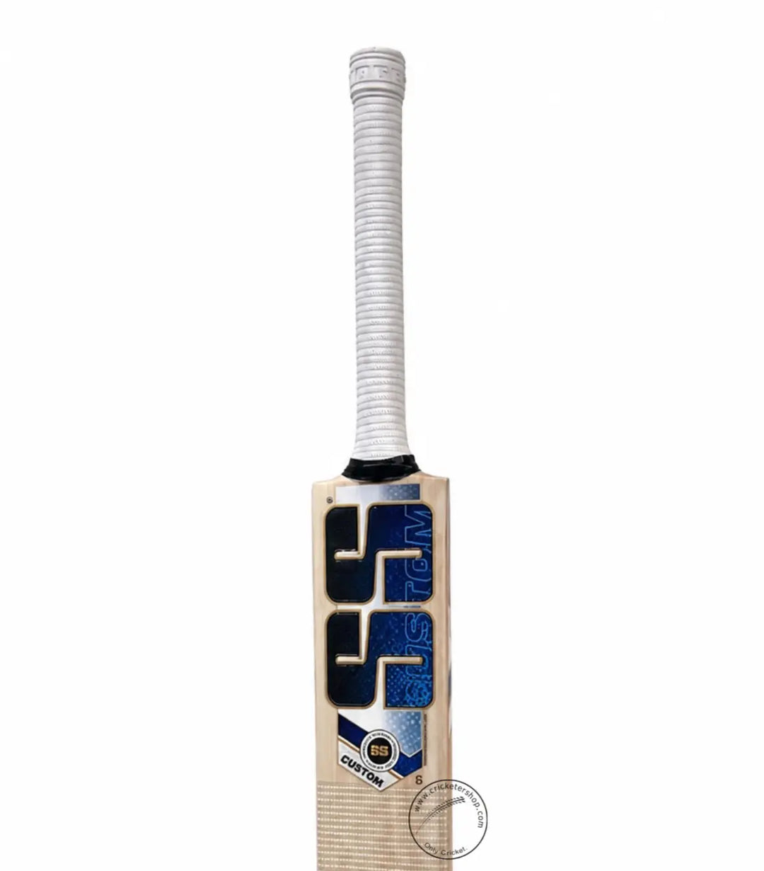 SS Ton Custom English Willow Cricket Bat Size SH @ Face View