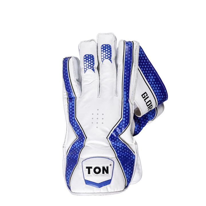 SS Ton Glory Wicket Keeping Gloves Mens Size @ Left Back View