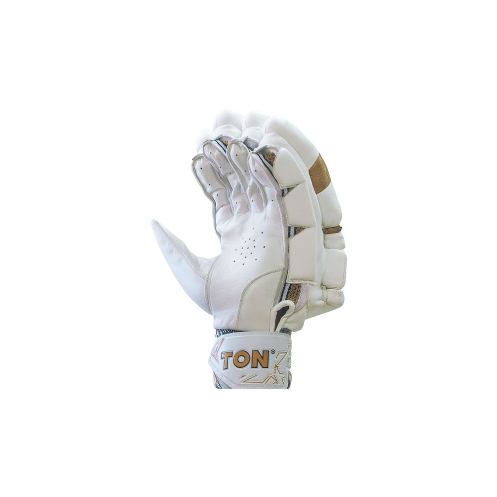 SS Ton Gold Edition Cricket Batting Gloves Mens Size @ Right Back View