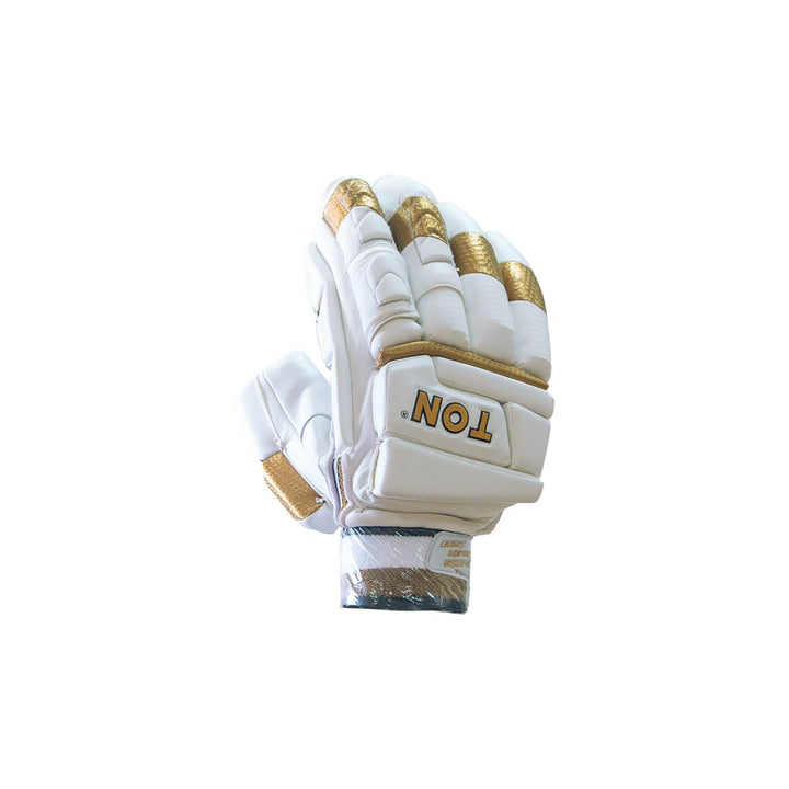 SS Ton Gold Edition Cricket Batting Gloves Mens Size @ Right Back View 3