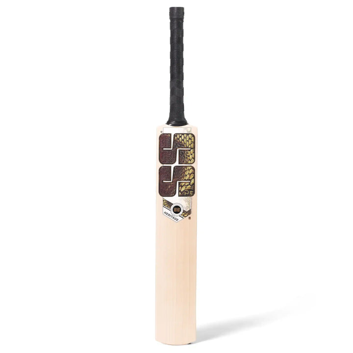 SS Ton Heritage English Willow Cricket Bat Size SH @ Front View