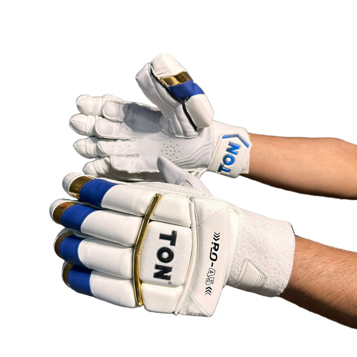 SS Ton RO Rohit Sharma 45 IPL Blue Cricket Batting Gloves Mens Size @ Composite View