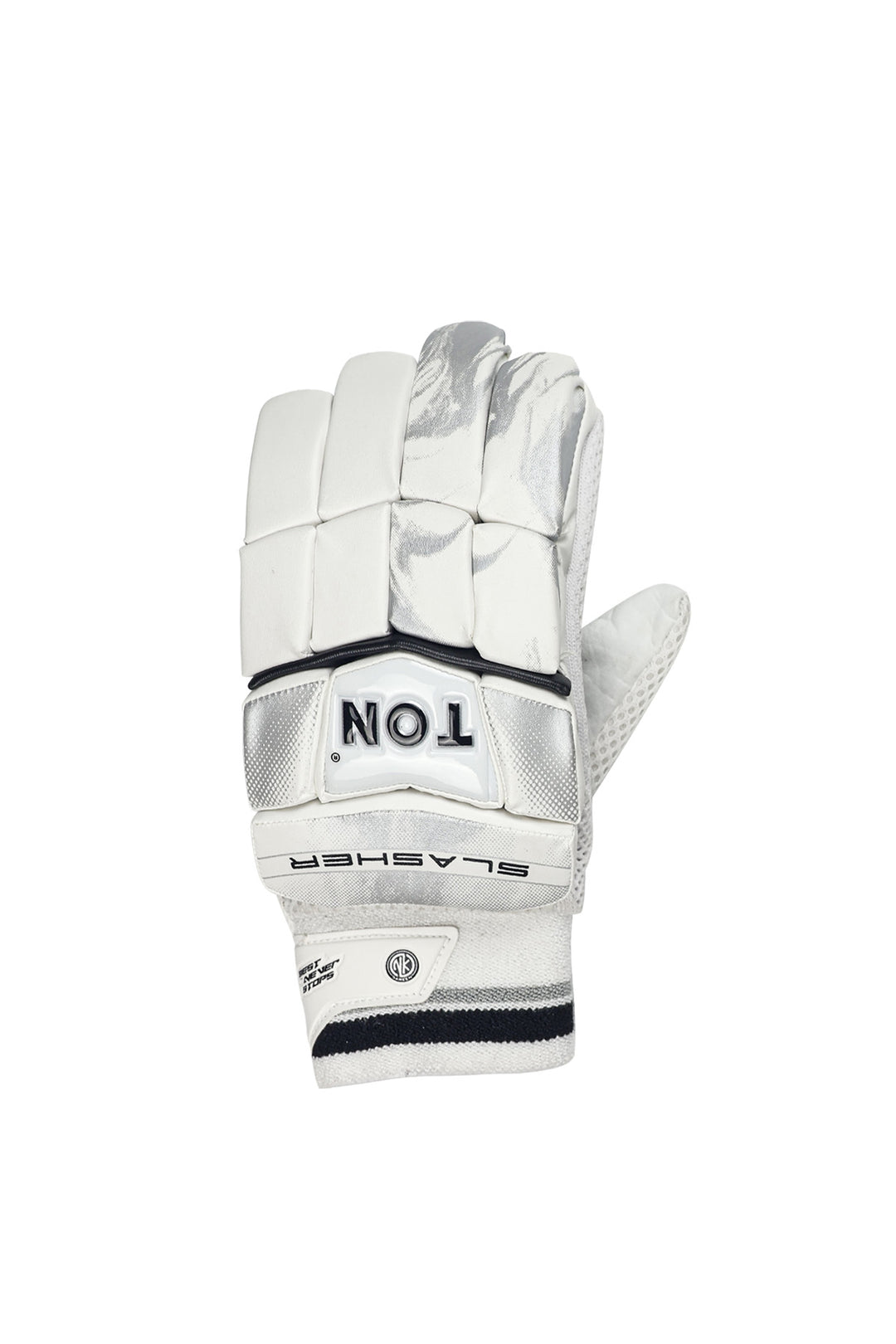 SS Ton Slasher Cricket Batting Gloves @ Left Back View