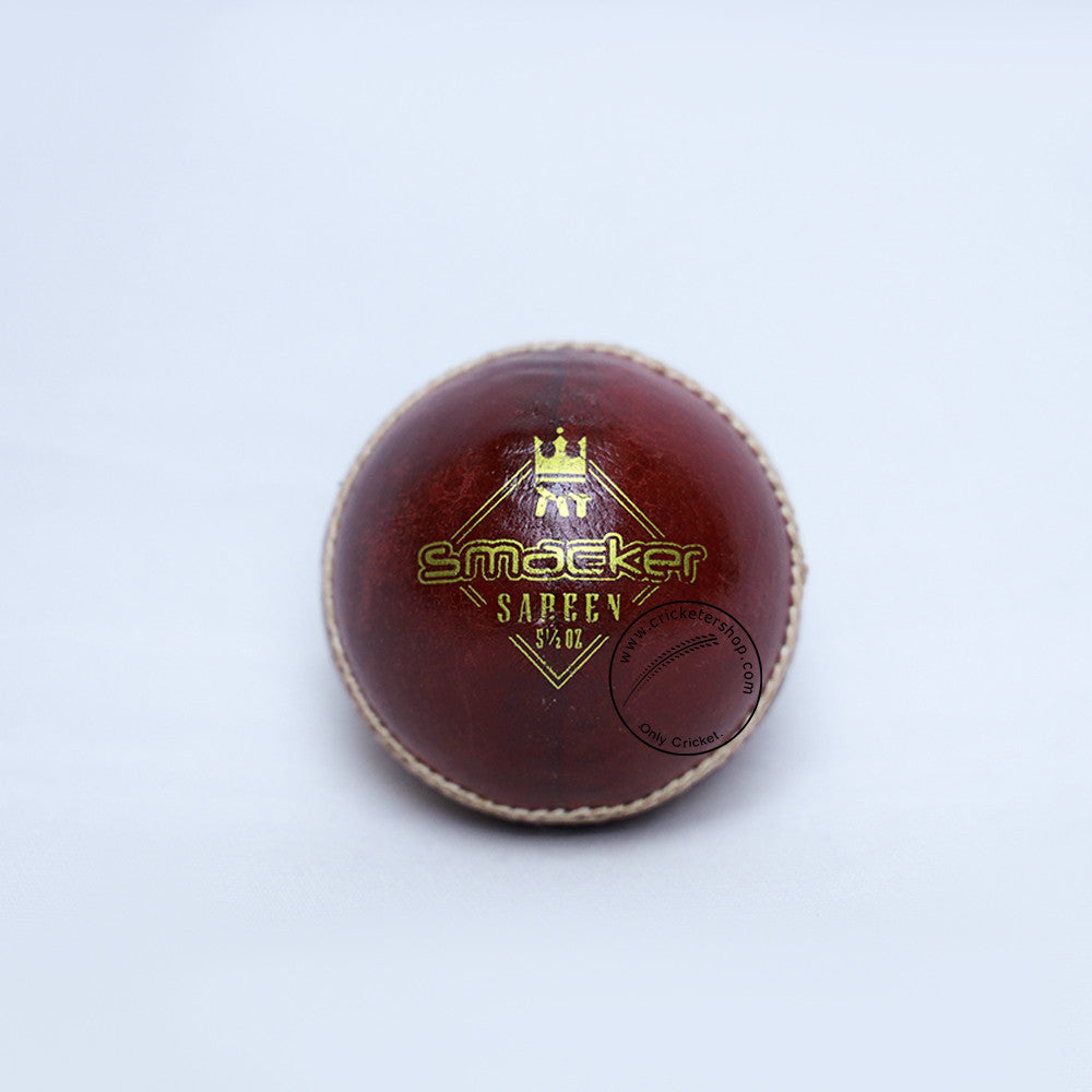 SS Ton Smacker Leather Cricket Ball Red @ Front View