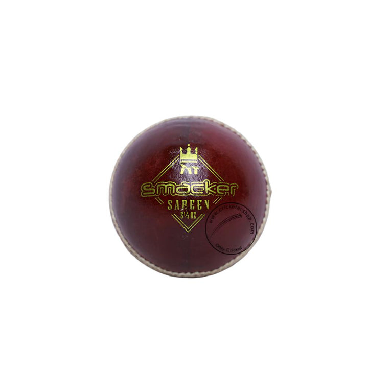 SS Ton Smacker Leather Cricket Ball Red @ Front View