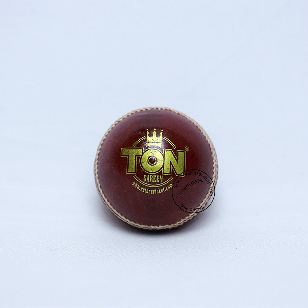 SS Ton Smacker Leather Cricket Ball Red @ Back View