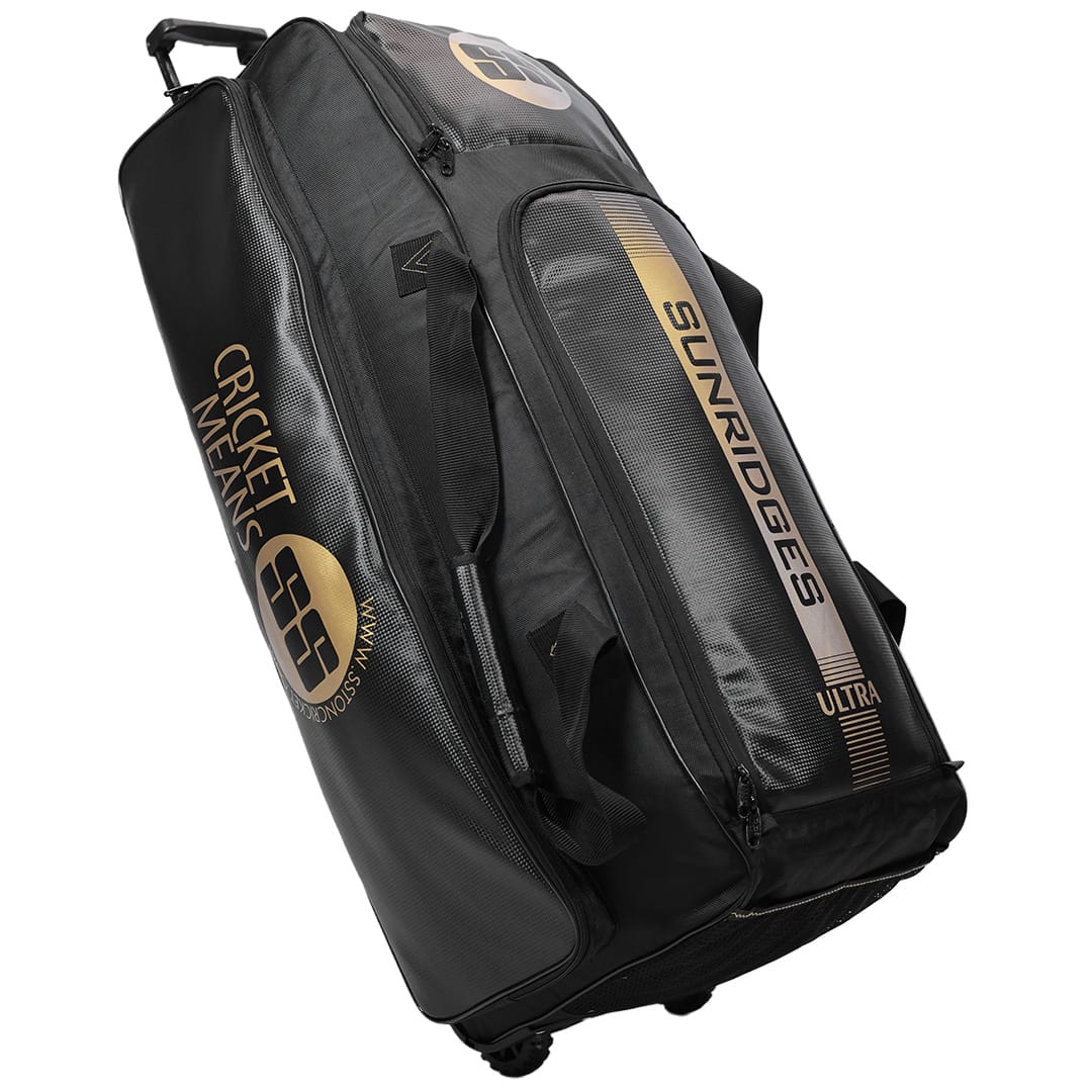 SS Ultra New Cricket Kit Bag Black With Wheels@FRONT VIEW1