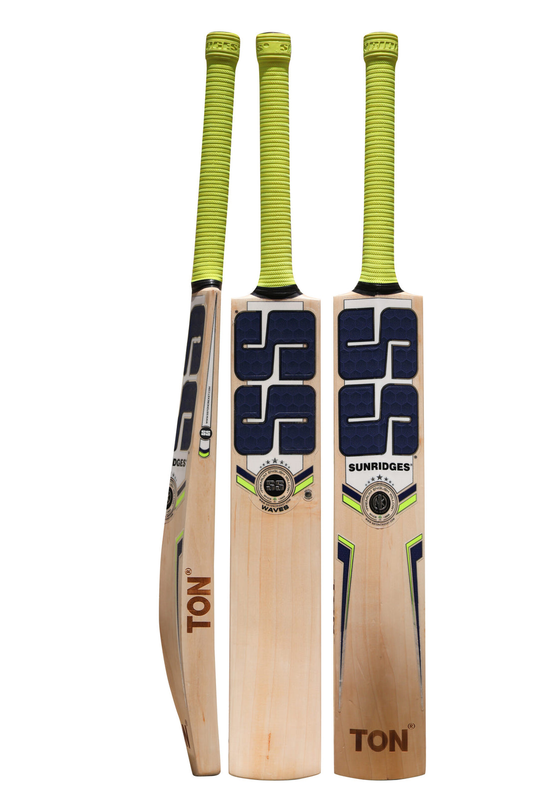 SS Waves English Willow Cricket Bat Size SH @ Composite View