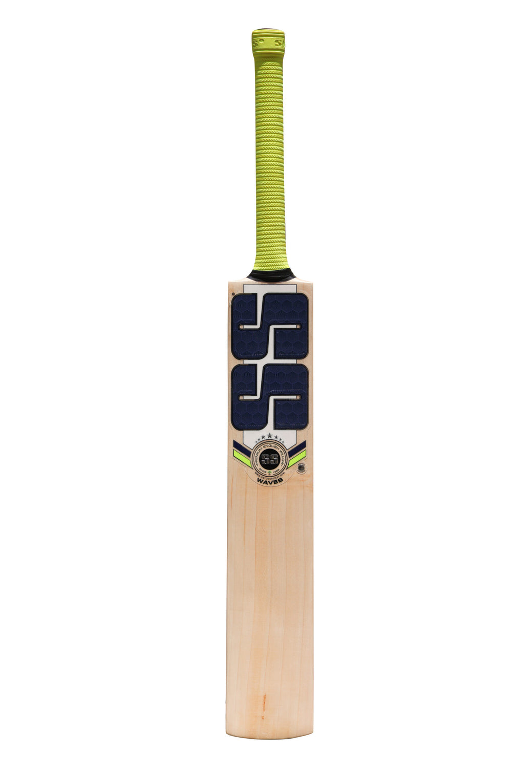 SS Waves English Willow Cricket Bat Size SH @ Front View 