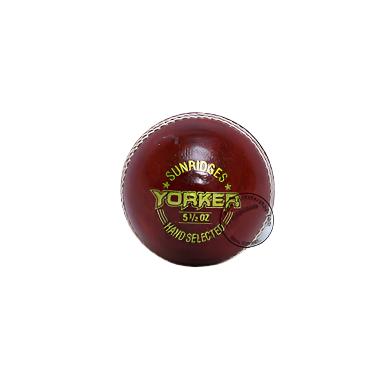 SS Yorker Leather Cricket Ball Red